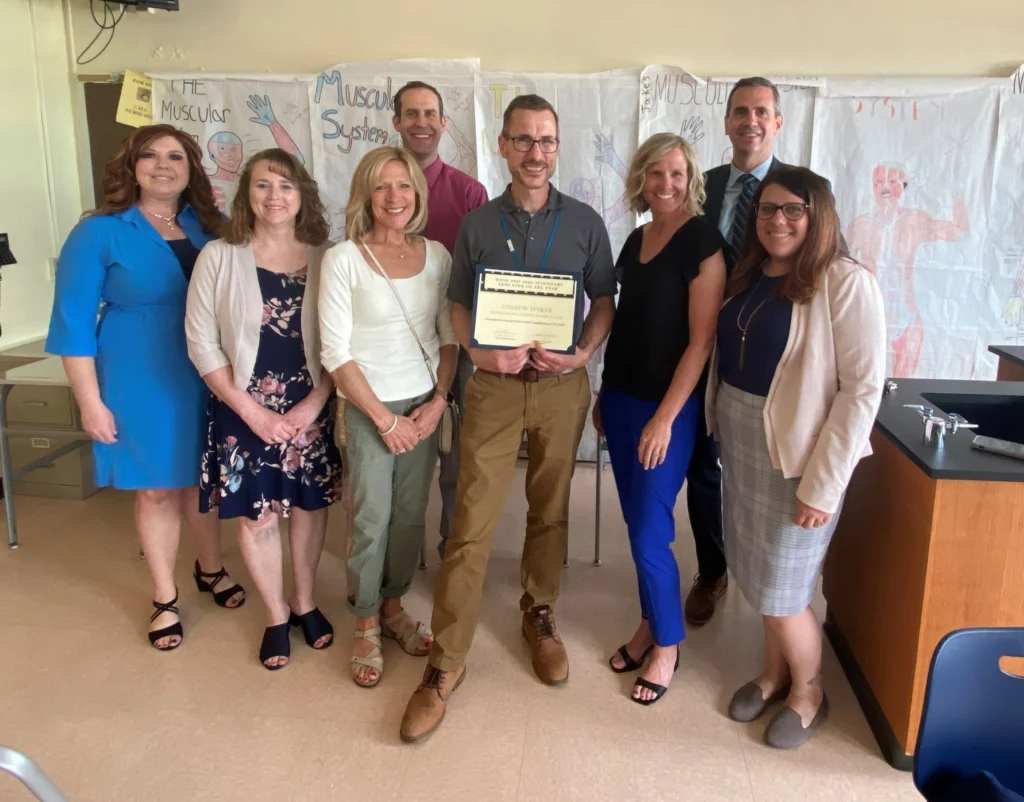 2021-22 Secondary Educator of the Year Andrew Tinker